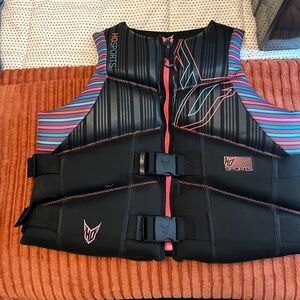 HO Sports Black and Pink Life Vest XL